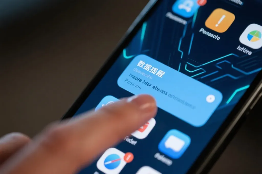 手指轻触手机桌面快捷方式，弹出开奖提醒通知